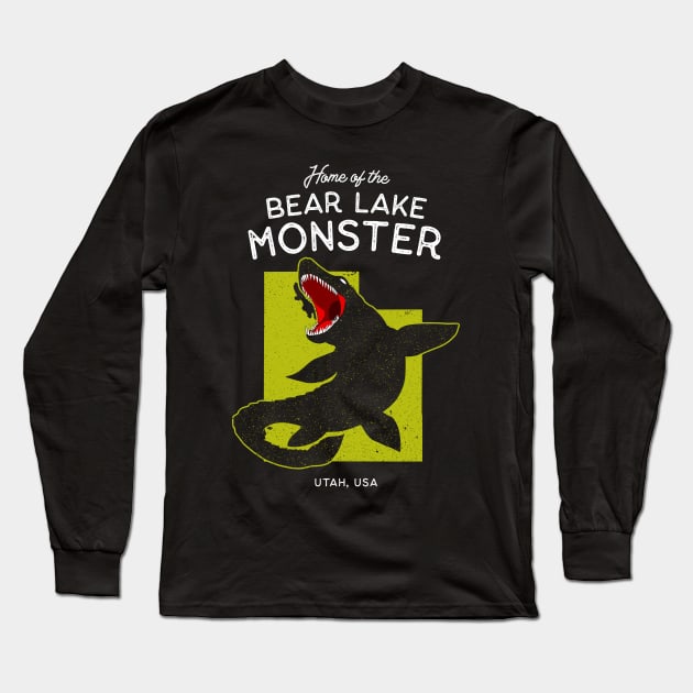 Home of the Bear Lake Monster - Utah, USA Cryptid Long Sleeve T-Shirt by Strangeology